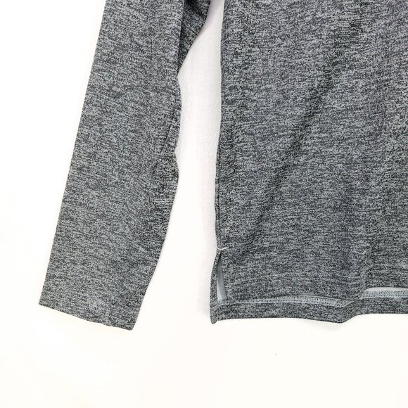 Reebok Men’s Large Long Sleeve Pullover Quarter Zip Training Sweatshirt Gray - Picture 8 of 13